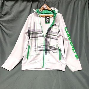 Ecko UNLIMITED Men's Large White & Green jacket/sweatshirt.